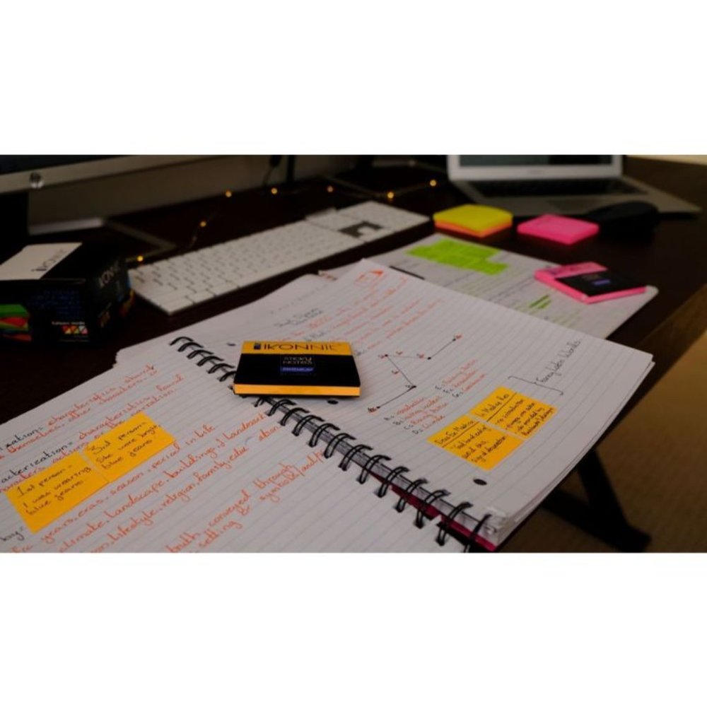 8 Pack 3"x3" Bright Color Self-Stick Sticky Notes - Picture 5 of 5